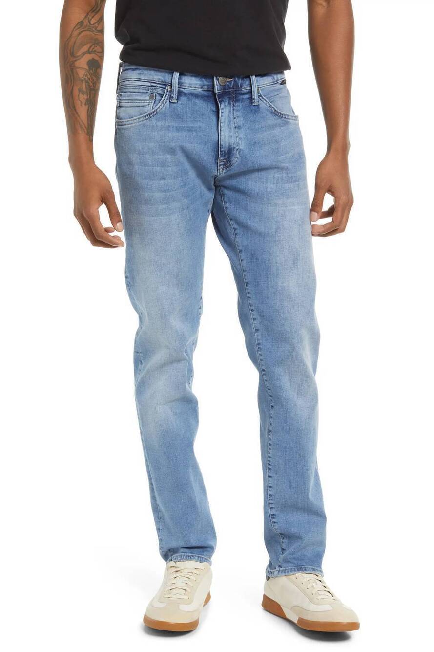 NEW MAVI jake slim leg jeans in lt brushed organic move